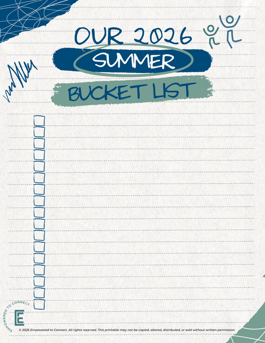 Summer Bucket List | Digital Resource